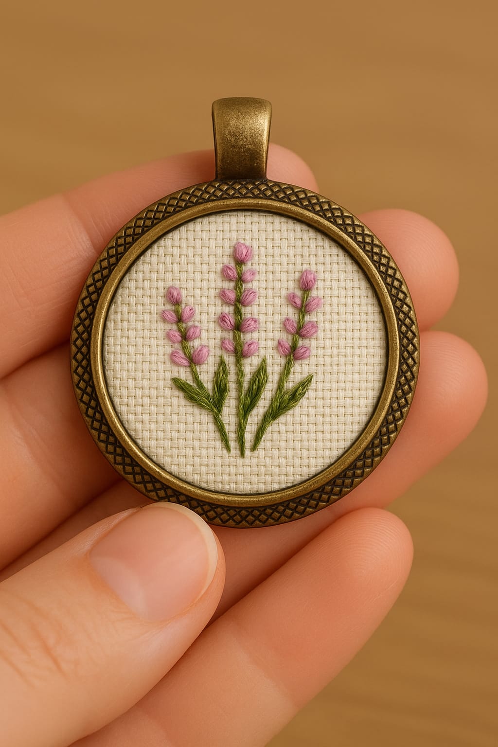 Collana con ciondolo ricamato Fildisogno - Fildisogno