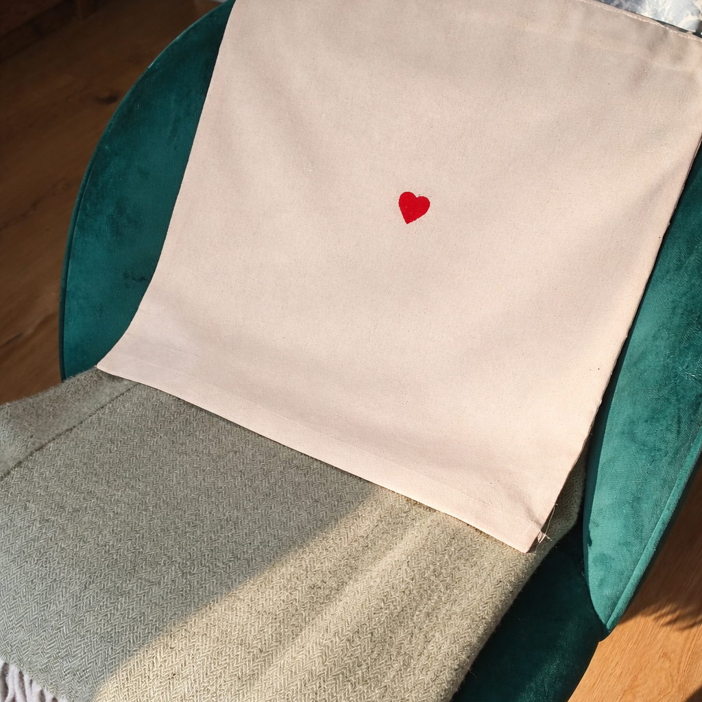 Borsa Tote Bag 100% cotone ricamata - Fildisogno