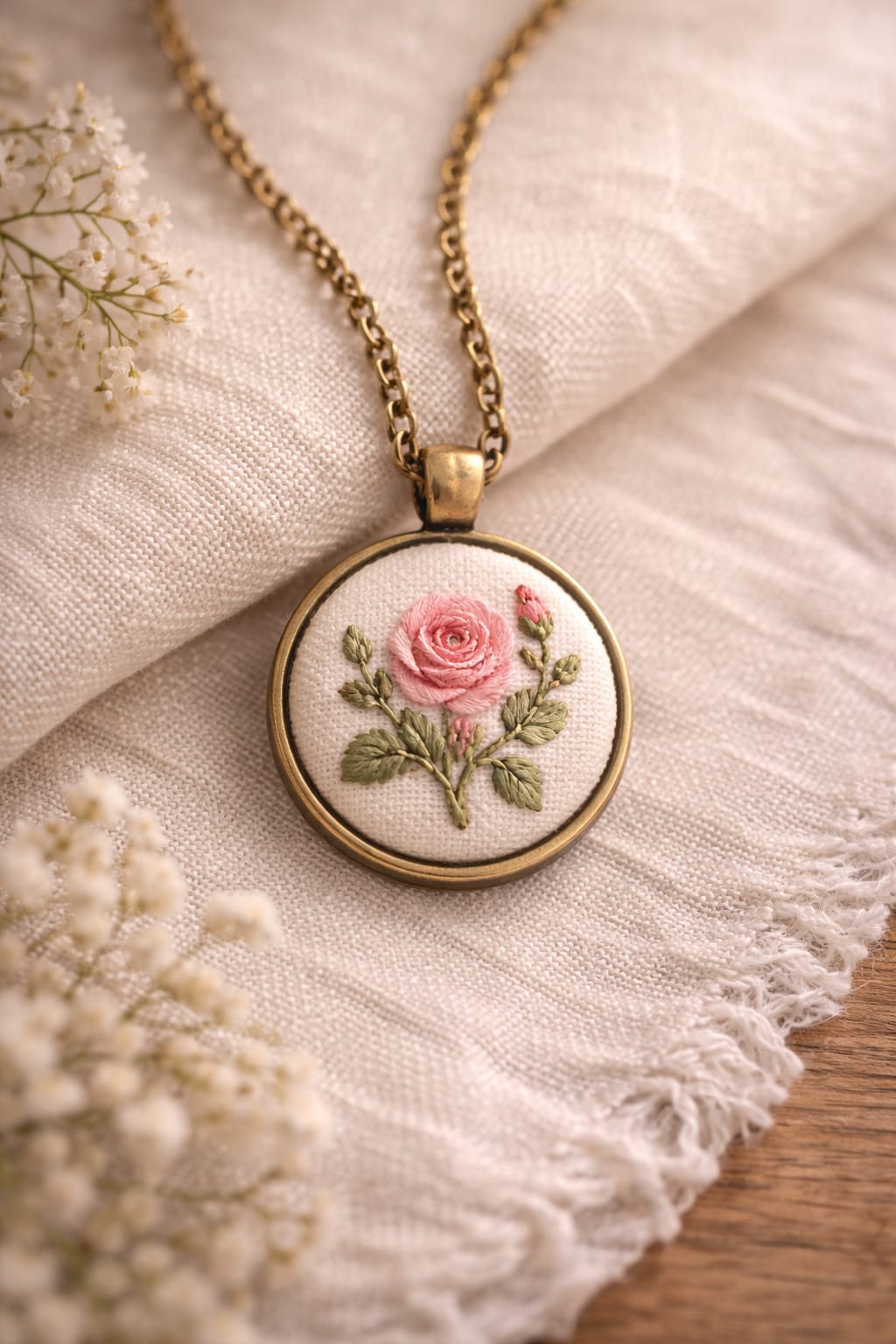 Collana con ciondolo ricamato Fildisogno - Fildisogno